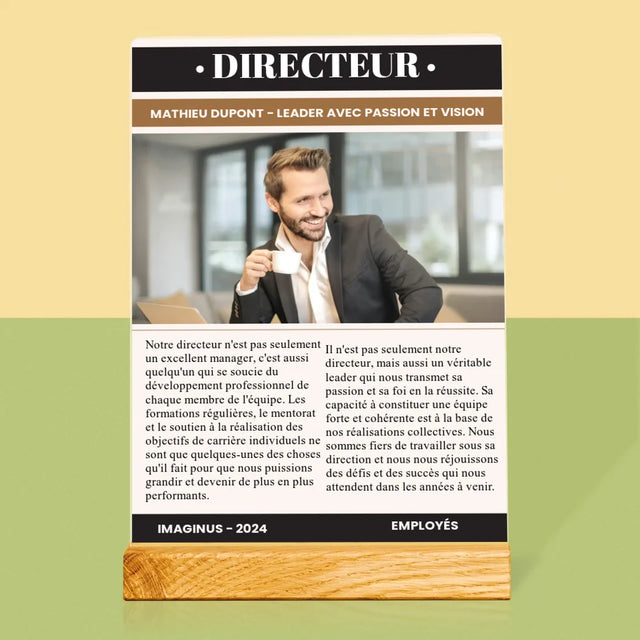 La Couverture De Magazine: Directeur - Impression Sur Verre Acrylique