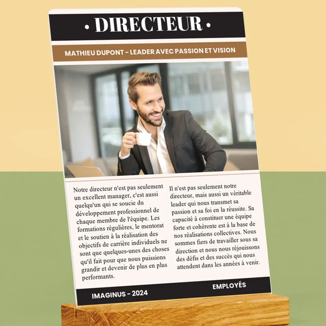 La Couverture De Magazine: Directeur - Impression Sur Verre Acrylique