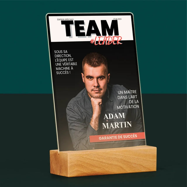 La Couverture De Magazine: Team Leader - Impression Sur Verre Acrylique