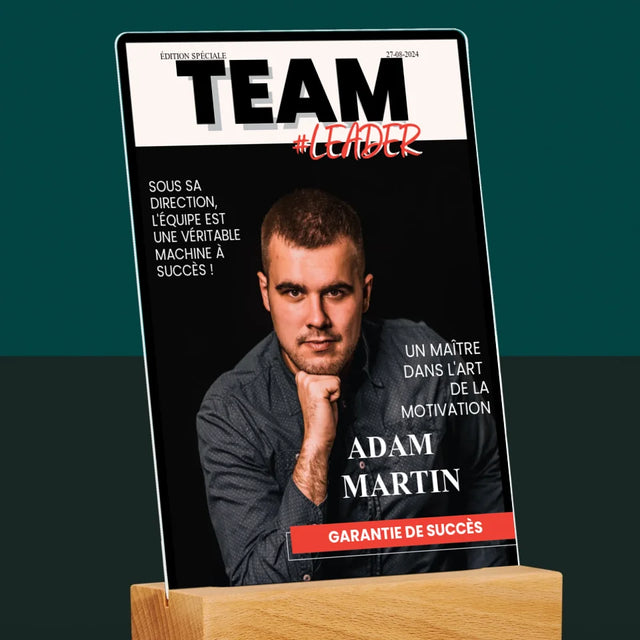 La Couverture De Magazine: Team Leader - Impression Sur Verre Acrylique