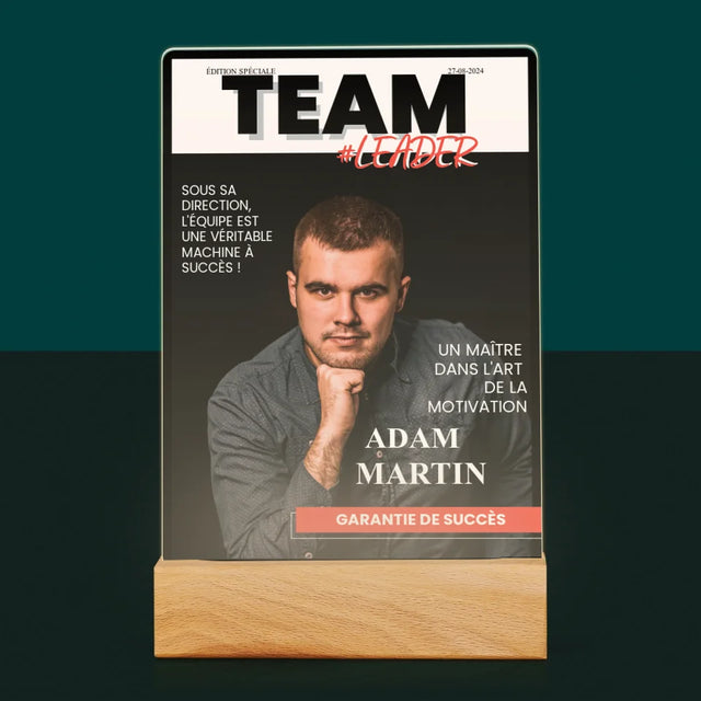 La Couverture De Magazine: Team Leader - Impression Sur Verre Acrylique