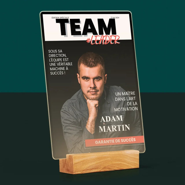 La Couverture De Magazine: Team Leader - Impression Sur Verre Acrylique