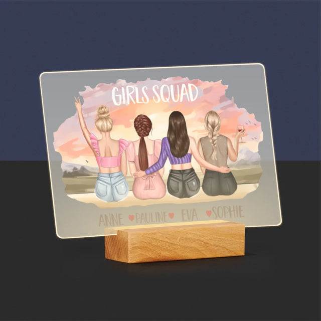La Création Du Personnage: Girls Squad - Impression Sur Verre Acrylique