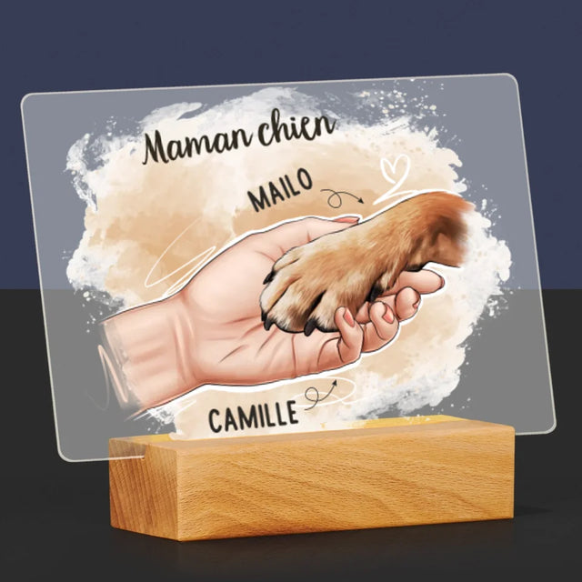 La Création Du Personnage: Maman Chien - Impression Sur Verre Acrylique