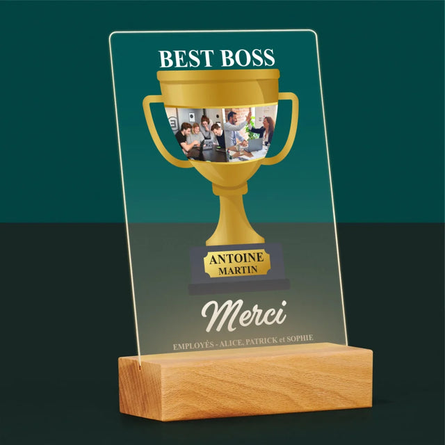 Le Collage Photo: Best Boss Coupe - Impression Sur Verre Acrylique