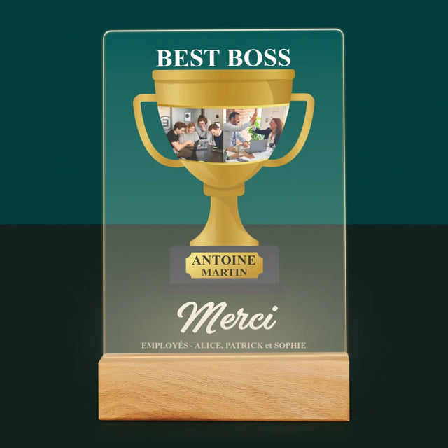 Le Collage Photo: Best Boss Coupe - Impression Sur Verre Acrylique