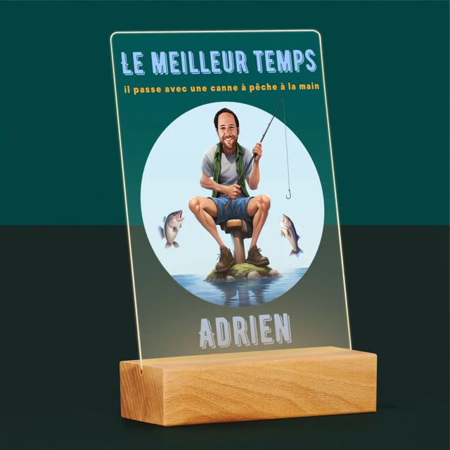 La Photo Et Un Texte: Le Meilleur Temps - Impression Sur Verre Acrylique