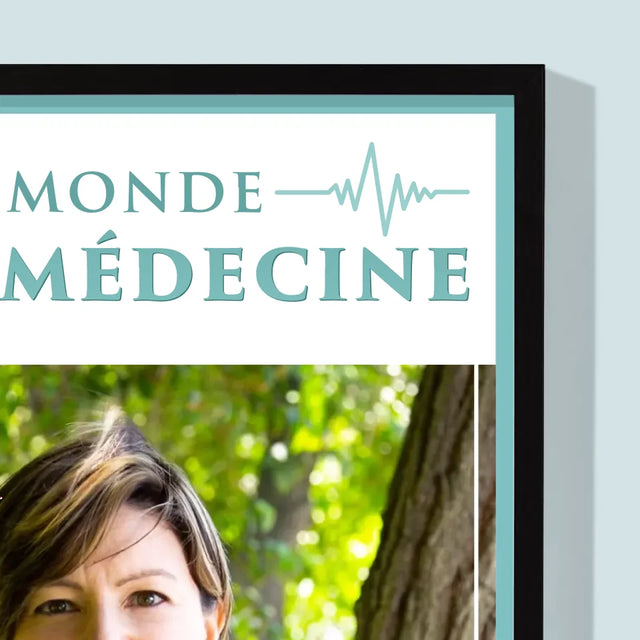 La Couverture De Magazine: Le Monde De La Médecine - Impression Encadrée 30X40