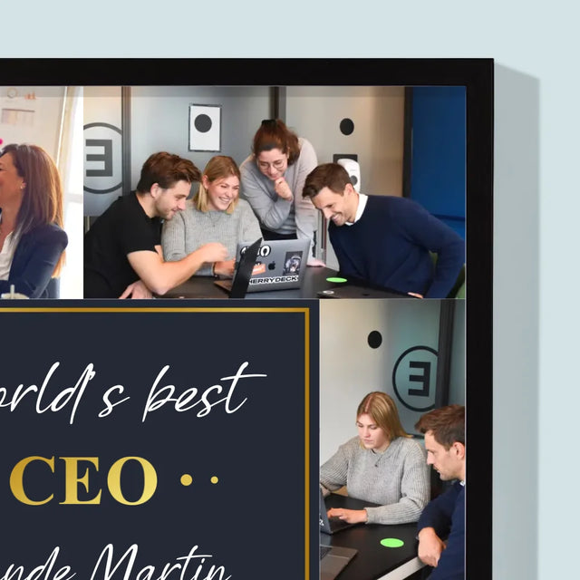 Le Collage Photo: World’S Best Ceo - Impression Encadrée 30X40