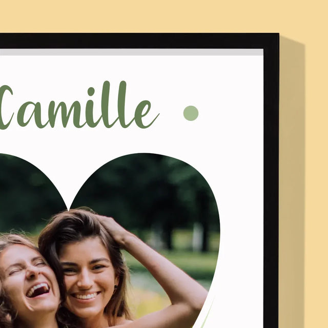 La Photo Et Un Texte: Est-Ce Que Tu Seras Ma Demoiselle D'Honneur ? - Impression Encadrée 30X40