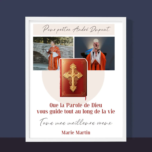 Le Collage Photo: La Parole De Dieu - Impression Encadrée 30X40