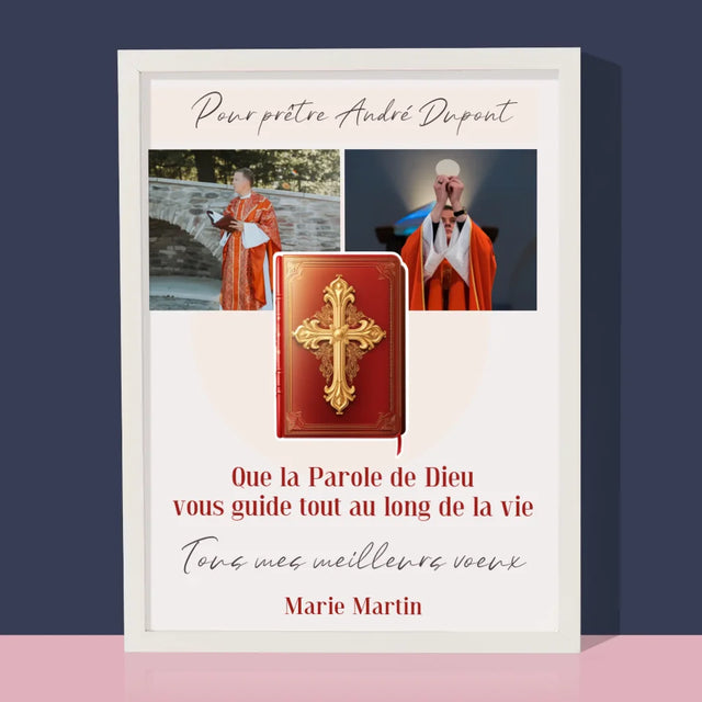 Le Collage Photo: La Parole De Dieu - Impression Encadrée 30X40