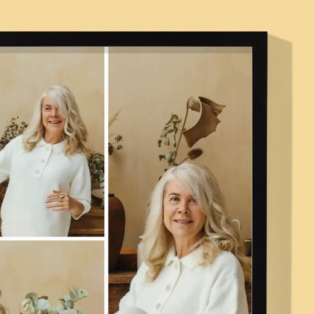 Le Collage Photo: Une Retraite Réussie - Impression Encadrée 30X40