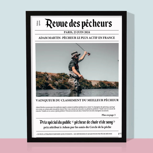 La Photo Et Un Texte: Revue Des Pêcheurs - Impression Encadrée 30X40