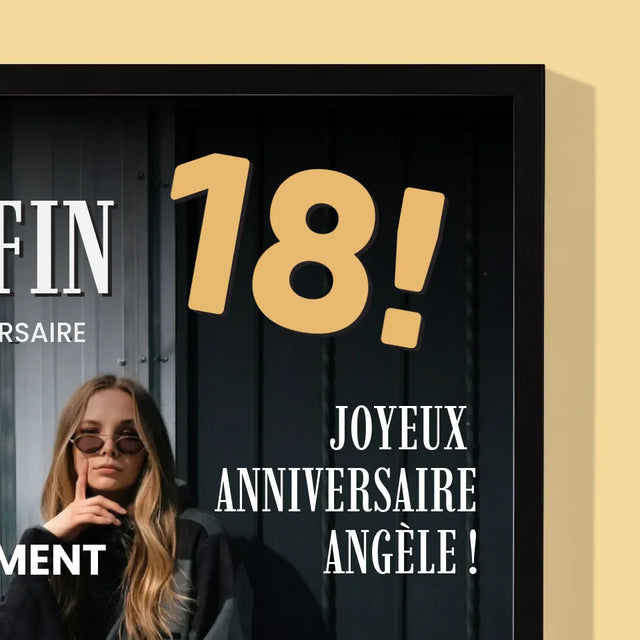 La Couverture De Magazine: Enfin - Impression Encadrée 30X40