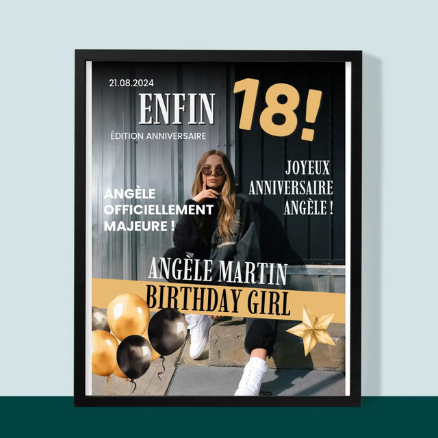 La Couverture De Magazine: Enfin - Impression Encadrée 30X40