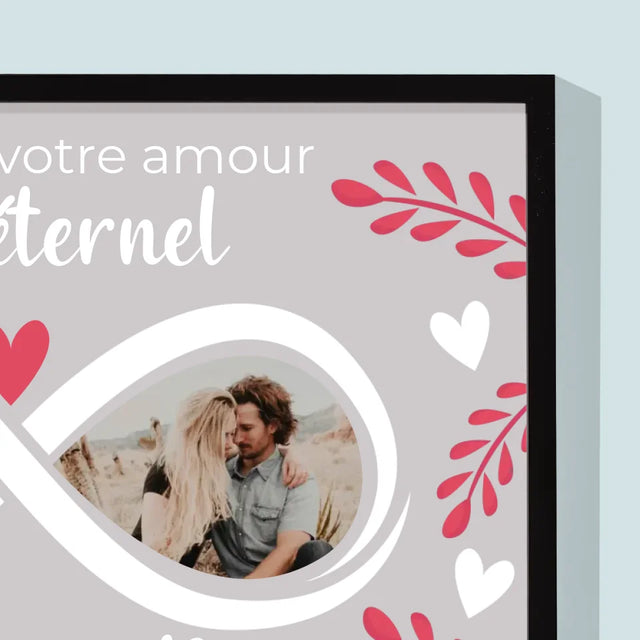 Le Collage Photo: Pour Que Votre Amour Soit Éternel - Impression Encadrée 30X40
