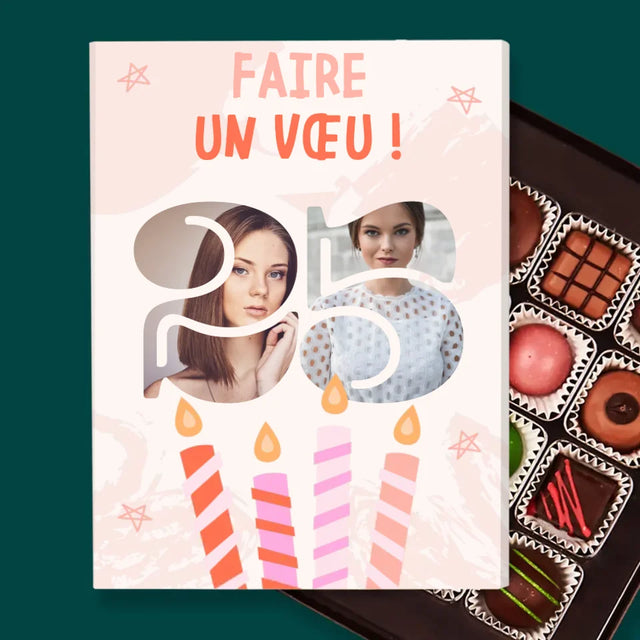 Collage Photo De Lettre: Faire Un Vœu - Pralines