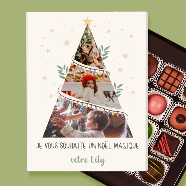 Le Collage Photo: Noël Magique Sapin - Pralines