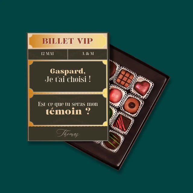 Le Prénom Et Un Texte: Billet Vip Témoin - Pralines