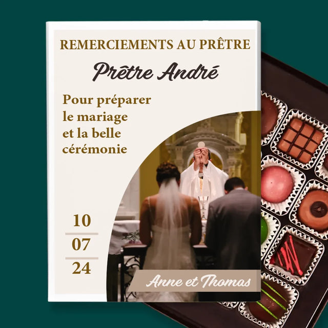 La Photo Et Un Texte: Remerciements Au Prêtre Mariage - Pralines