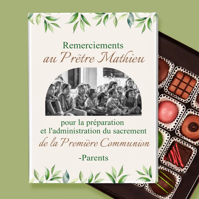 La Photo Et Un Texte: Remerciements Au Prêtre Communion - Pralines