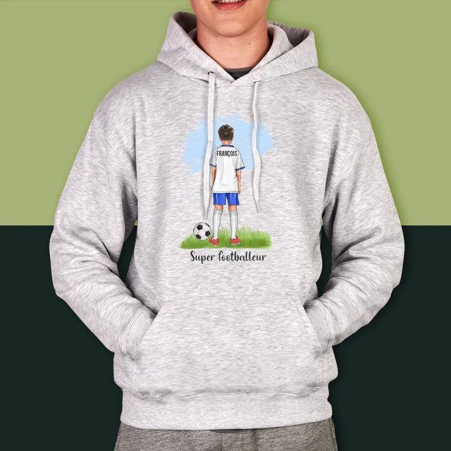 La Création Du Personnage: Super Footballeur - Sweat À Capuche Pour Hommes