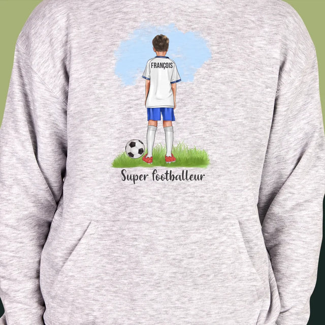 La Création Du Personnage: Super Footballeur - Sweat À Capuche Pour Hommes