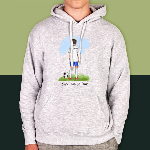 La Création Du Personnage: Super Footballeur - Sweat À Capuche Pour Hommes