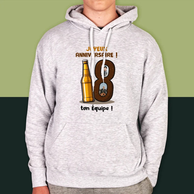 Le Collage Photo: 18 Bière - Sweat À Capuche Pour Hommes