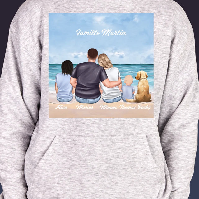 La Création Du Personnage: Portrait De Famille - Sweat À Capuche Pour Hommes