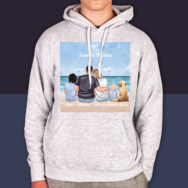 La Création Du Personnage: Portrait De Famille - Sweat À Capuche Pour Hommes