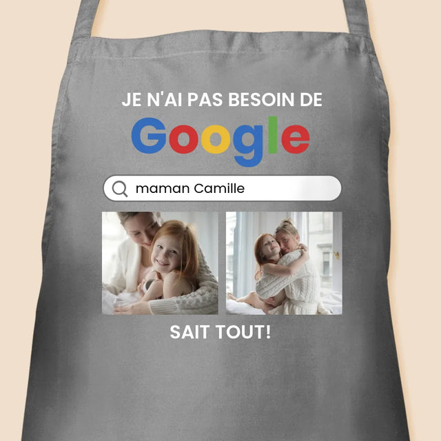 Le Collage Photo: Je N'Ai Pas Besoin De Googler - Tablier