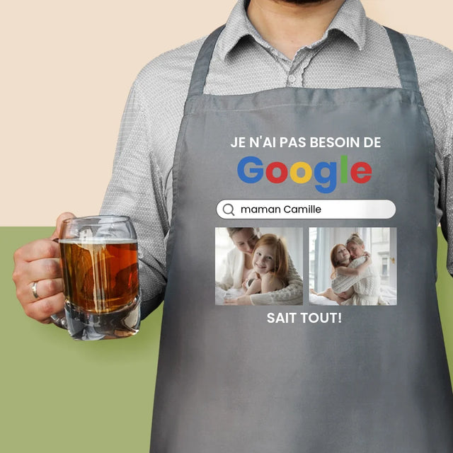 Le Collage Photo: Je N'Ai Pas Besoin De Googler - Tablier