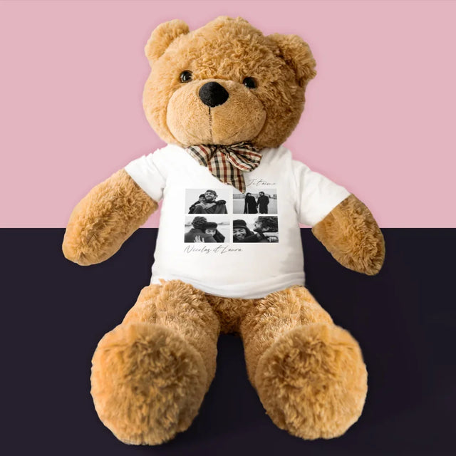 Le Collage Photo: Je T'Aime - Ours En Peluche 90 Cm