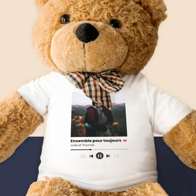 La Photo Et Un Texte: Spotify Avec Ta Photo - Ours En Peluche 90 Cm