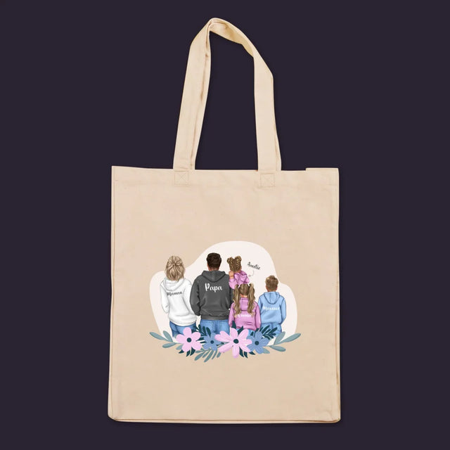 La Création Du Personnage: Famille Avec Enfants - Sac En Toile