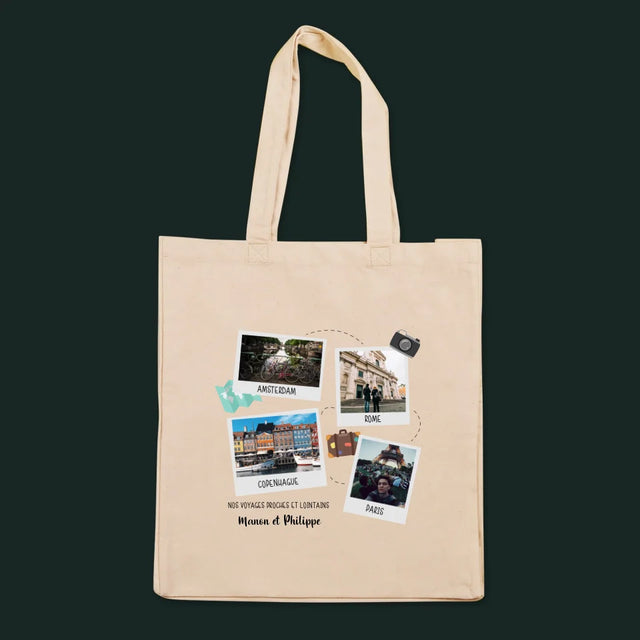 Le Collage Photo: Voyages Proches Et Lointains - Sac En Toile