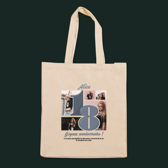 Le Collage Photo: 18 Plus Beaux Moments - Sac En Toile