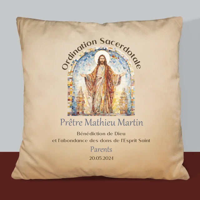 Le Prénom Et Un Texte: Ordination Sacerdotale  - Coussin