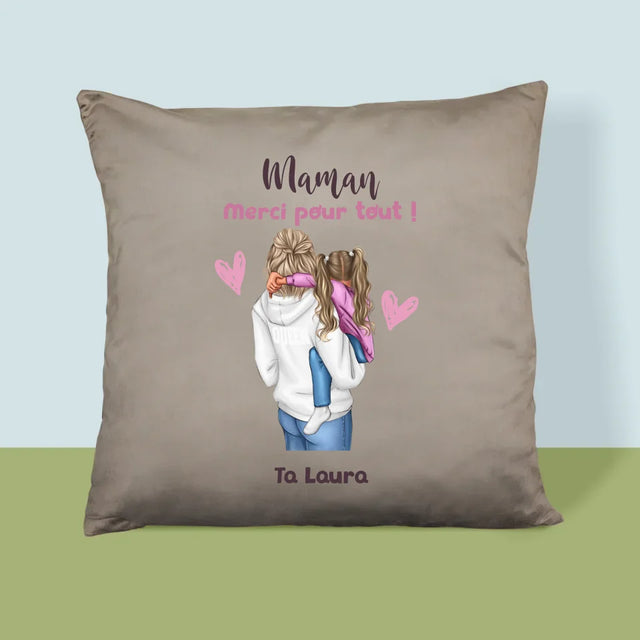 La Création Du Personnage: Mère Avec Enfant - Coussin