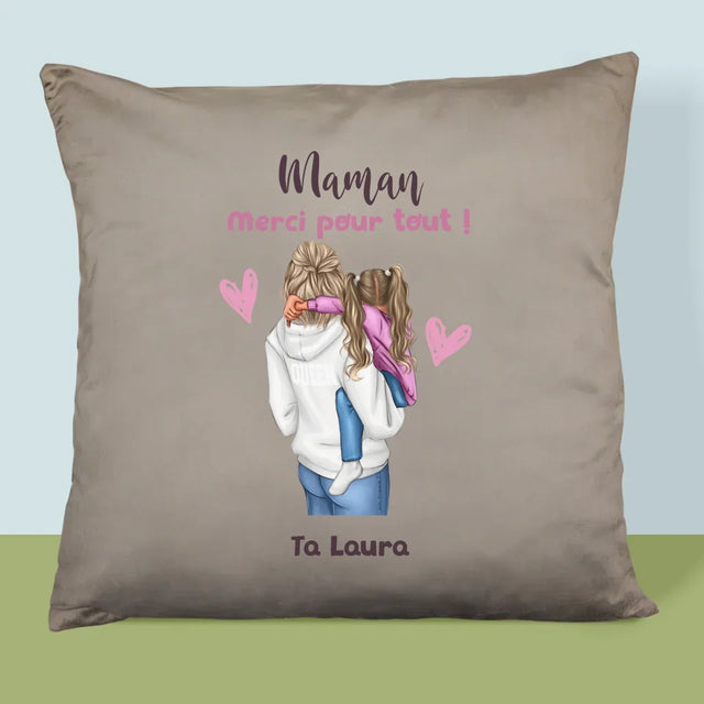 La Création Du Personnage: Mère Avec Enfant - Coussin