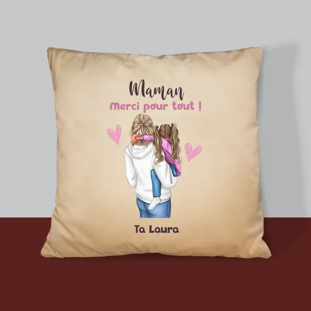 La Création Du Personnage: Mère Avec Enfant - Coussin