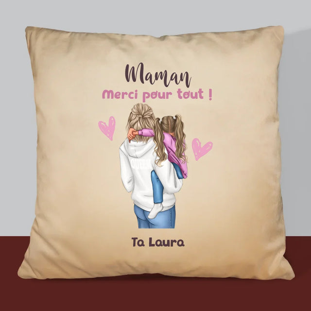 La Création Du Personnage: Mère Avec Enfant - Coussin