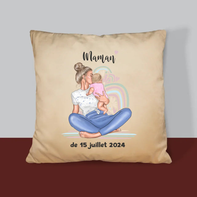 La Création Du Personnage: Jeune Maman - Coussin