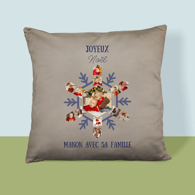 Forme Des Photos: Flocon De Neige - Coussin