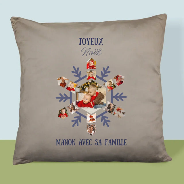 Forme Des Photos: Flocon De Neige - Coussin