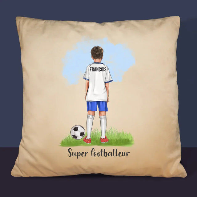 La Création Du Personnage: Super Footballeur - Coussin