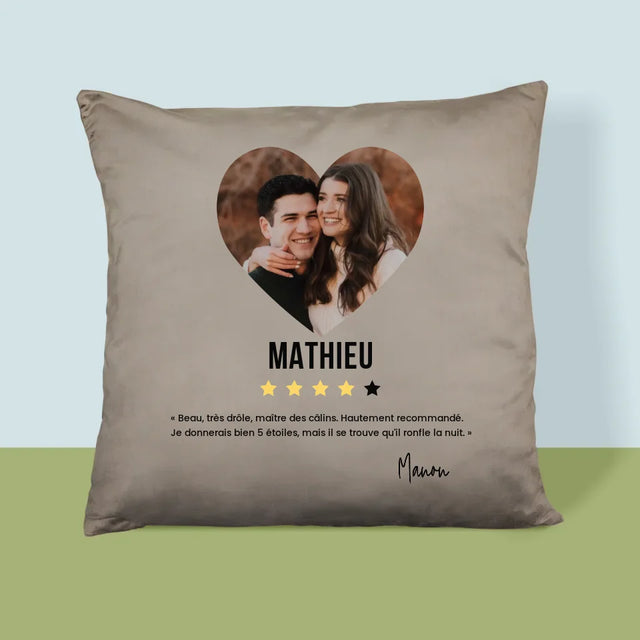 La Photo Et Un Texte: Le Meilleur Petit-Ami Je Recommande - Coussin