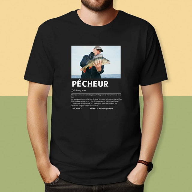 La Photo Et Un Texte: Pêcheur, Définition - T-Shirt Pour Hommes